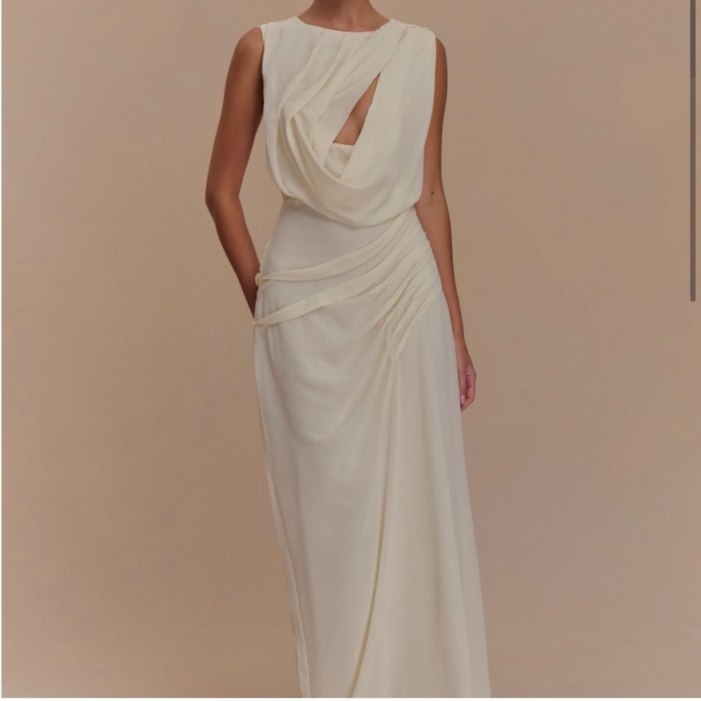 Meshki Oria chiffon maxi dress